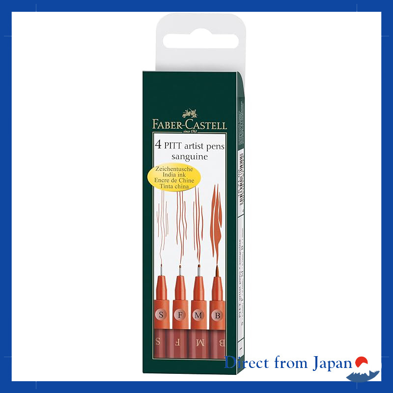 Faber-Castell PITT Artist Brush Pen Set - 12 Colors Sturdy Workstation