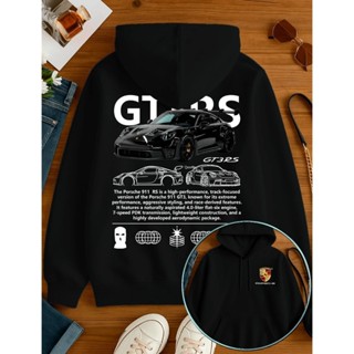 Moletom Confortável Canguru Streetwear Corrida Porsche Gt3 Rs Unissex Oversized Com Capuz Tendência em Oferta na Shopee