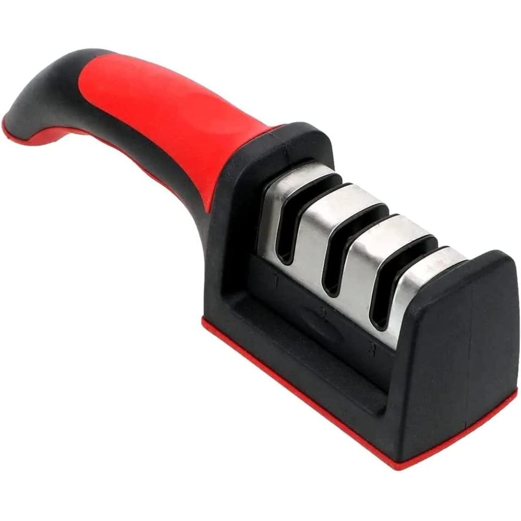 Amolador Profissional 3 em 1: Facas & Tesouras Afiadas! Segurança & Precisão na Cozinha!