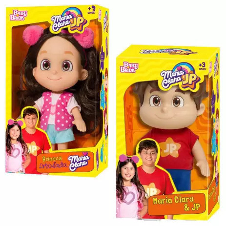Bonecos Maria Clara e JP 30 cm