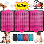 Kit 3 Sanitário Pet Higiênico Lavavel Tapete Higiênico Cachorro Xixi Sim Edicador