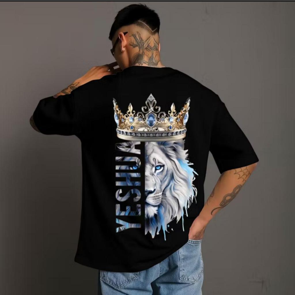 Camisa UnissexPlus Size P Ao G5 Leao Yeshua Crista alta Qualidade Envio Imediato Oferta Jesus