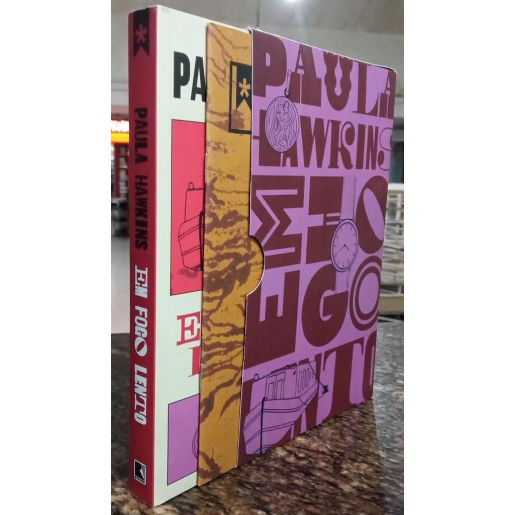 Em fogo lento - estojo com livro autor Paula Hawkins