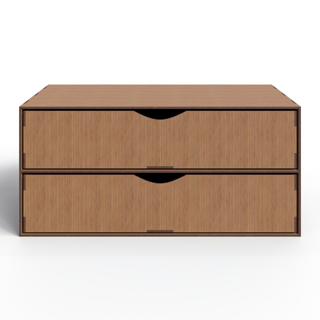 Suporte De Tela Duplo Em MDF Gaveteiro de Mesa