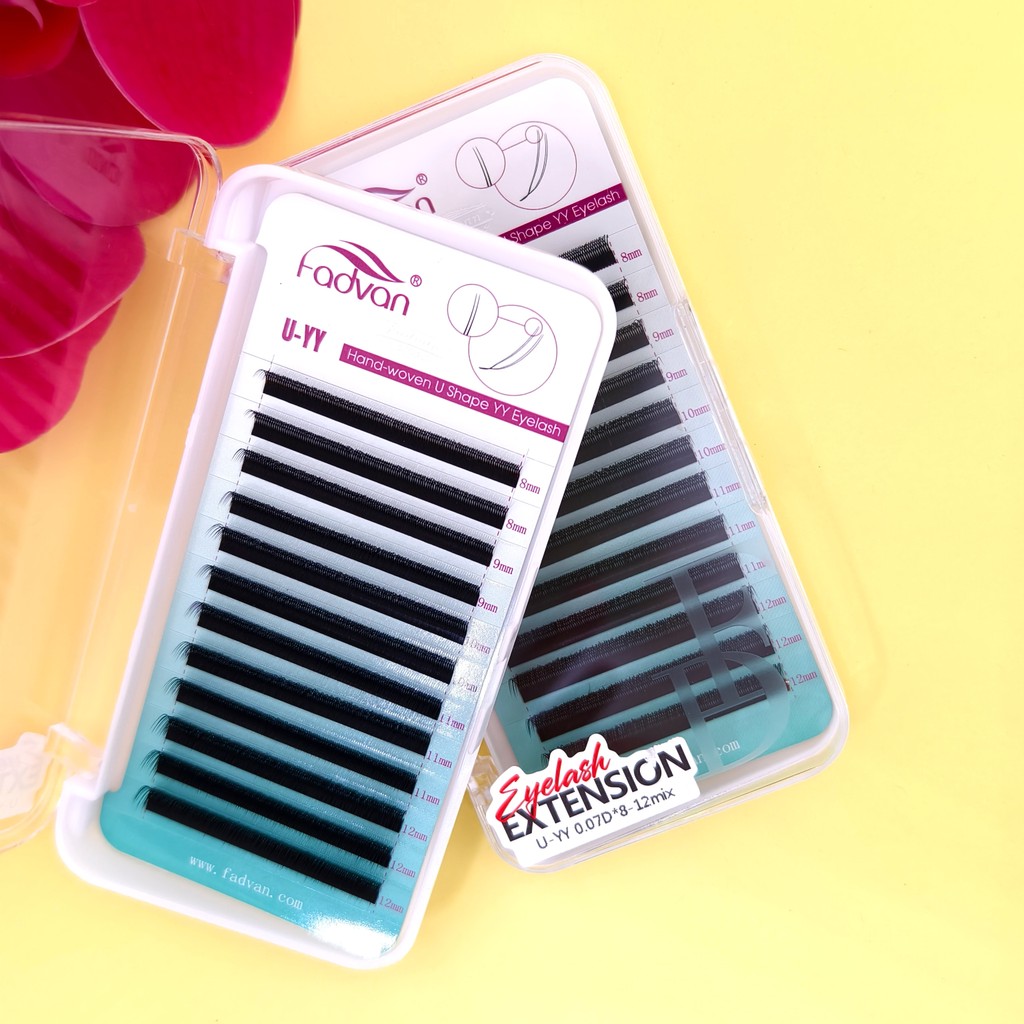 FADVAN Lashes U-YY Shape Extensão De Cílios Com Volume U-YY 8-12MM T-691-1