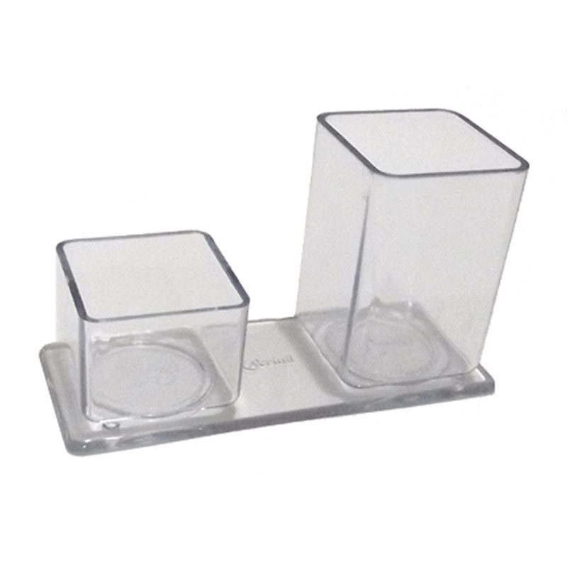 Porta lápis/clips Cristal 0060 Acrinil em Oferta na Shopee