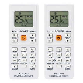 2 Controles Remotos Ar Condicionado Universal Todos Modelos em Oferta na Shopee