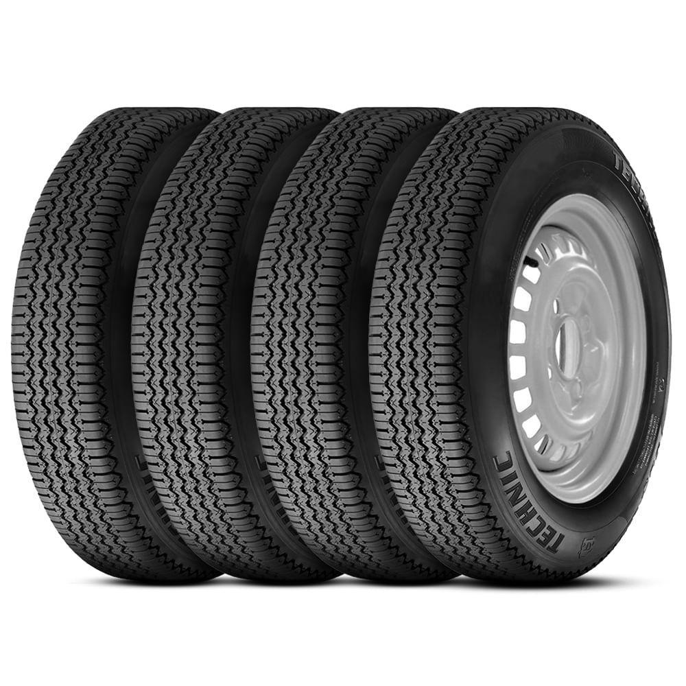 Kit 4 Pneu Technic Aro 15 5.60-15 79p T-300 Fusca