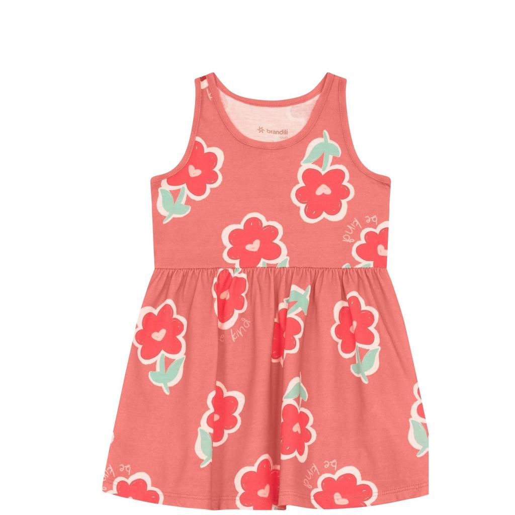 Vestido infantil menina de flores Brandili em Oferta na Shopee