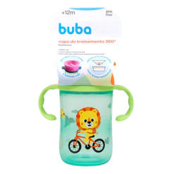 Copo de Treinamento 360° Buba zoo Leão 300ml