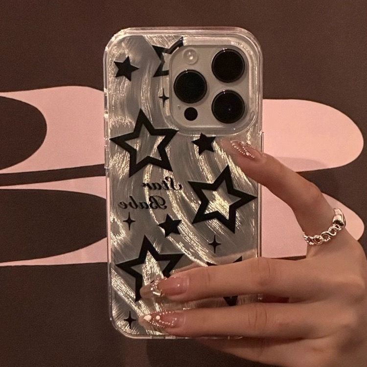 Capinha vibe estrelada iPhone 16 15 17 14 13 12 11 Pro Max iPhone 7 8 plus Anti-impacto Capa