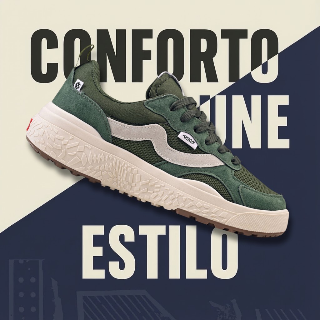 Tênis Neo Akion Masculino Casual Estiloso Macio Confortável Para Passeio Caminhada e Skate Urbano