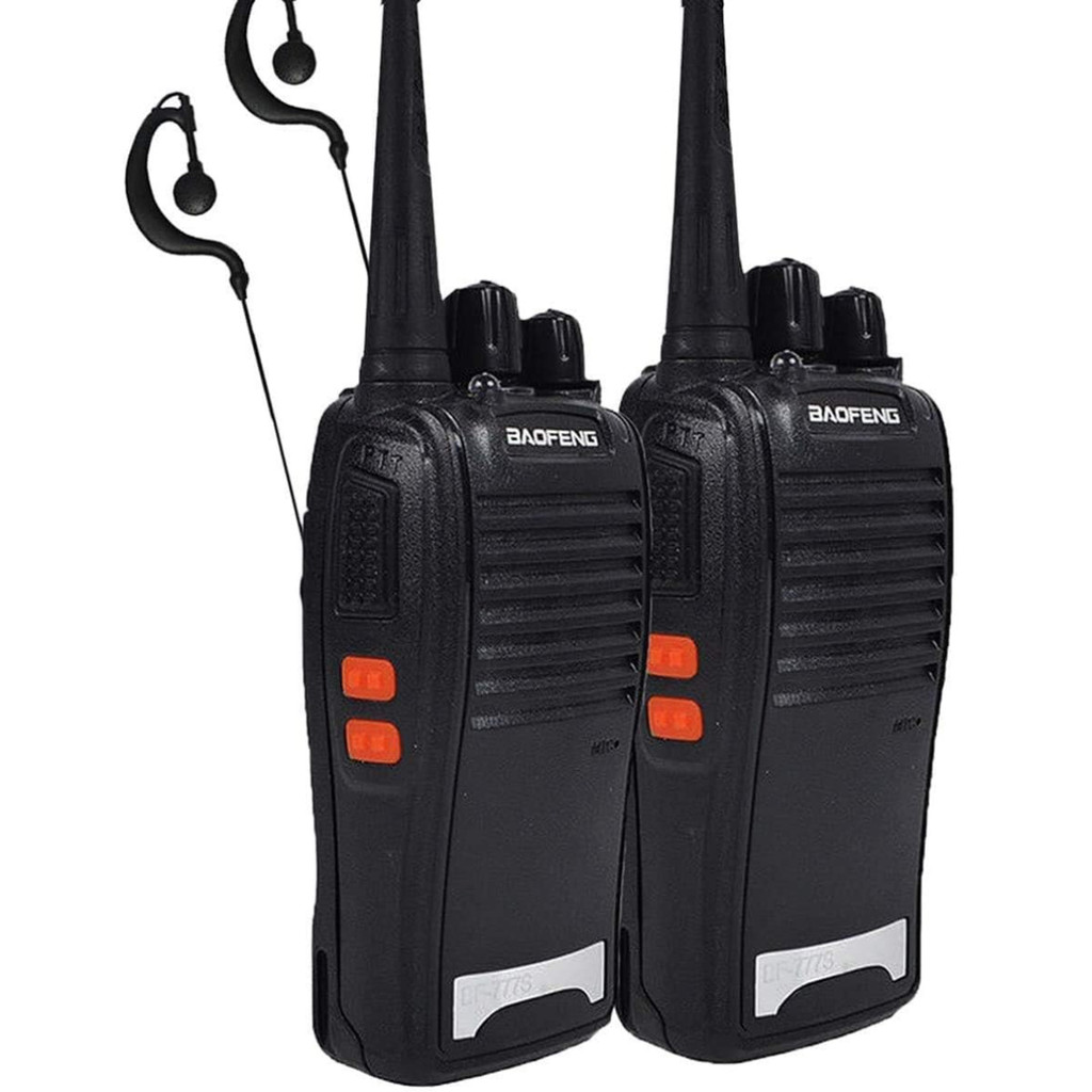 Kit 2 Walk Talk Baofeng 777s Rádio Comunicador 16CH 12km HT