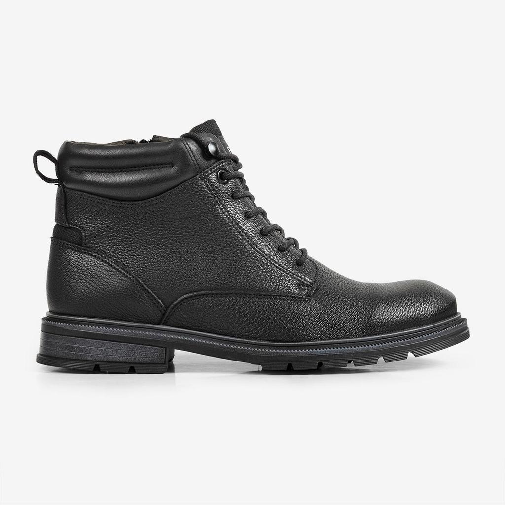 Bota Ferracini Masculina de Couro  Preta Columbia 8640-727A