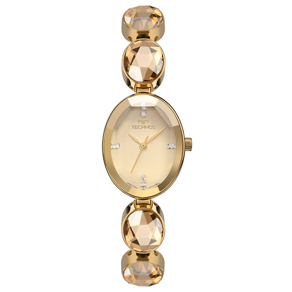 Relógio Technos Feminino Crystal Dourado - 2036MTV/1D em Oferta na Shopee