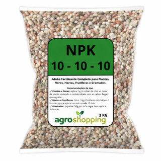 ADUBO NPK  5kg 10 10 10 GRANULADO PARA FLORES HORTAS JARDIM GRAMADO FERTILIZANTE COMPLETO em Oferta na Shopee