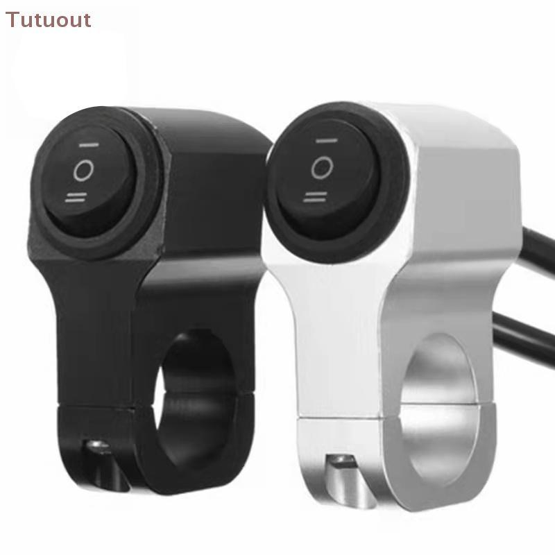 TUTU Liga De Alumínio Motocicleta Guiador Farol Interruptor De Três Posições À Prova Dwaterproof Água 12V Nevoeiro Spotl