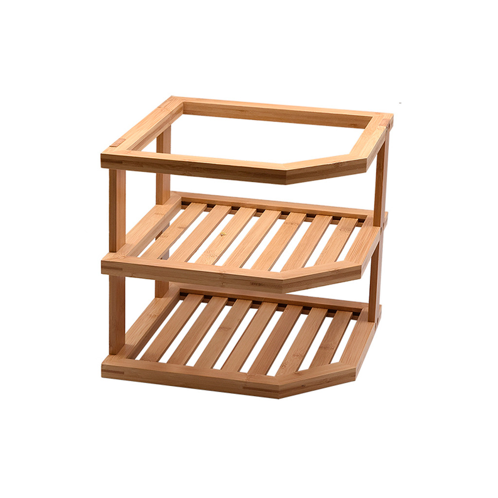 Organizador de Canto de Bambu 2 Andares - Oikos Natural em Oferta na Shopee