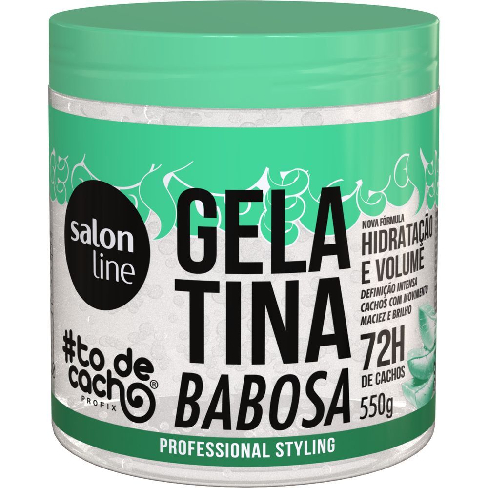 Gelatina Salon Line To De Cachos Babosa 550g em Oferta na Shopee