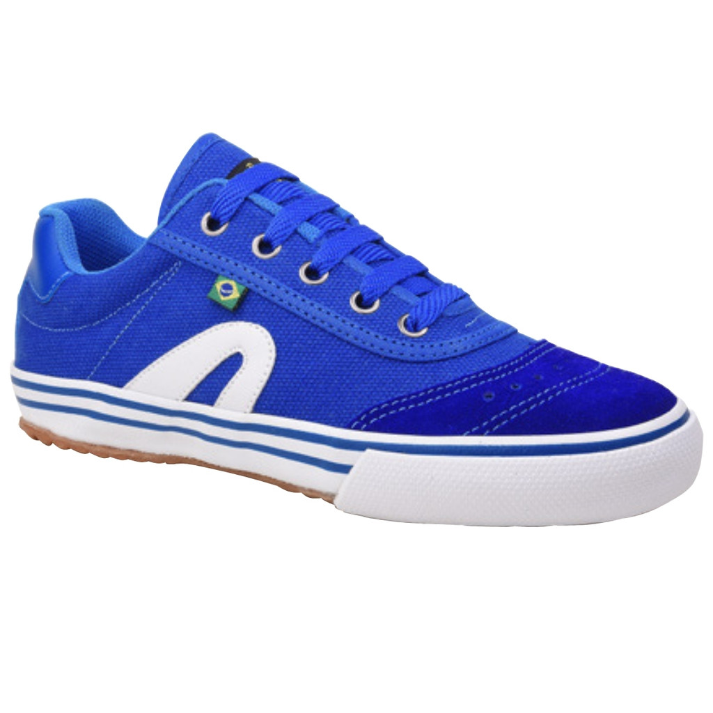 Tênis Authentic Futsal Plumax Lona Ref 300 AZUL/BRANCO