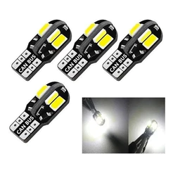 KIT 4 LAMPADA T10 CAMBUS 8 LED BRANCA CANCELLER