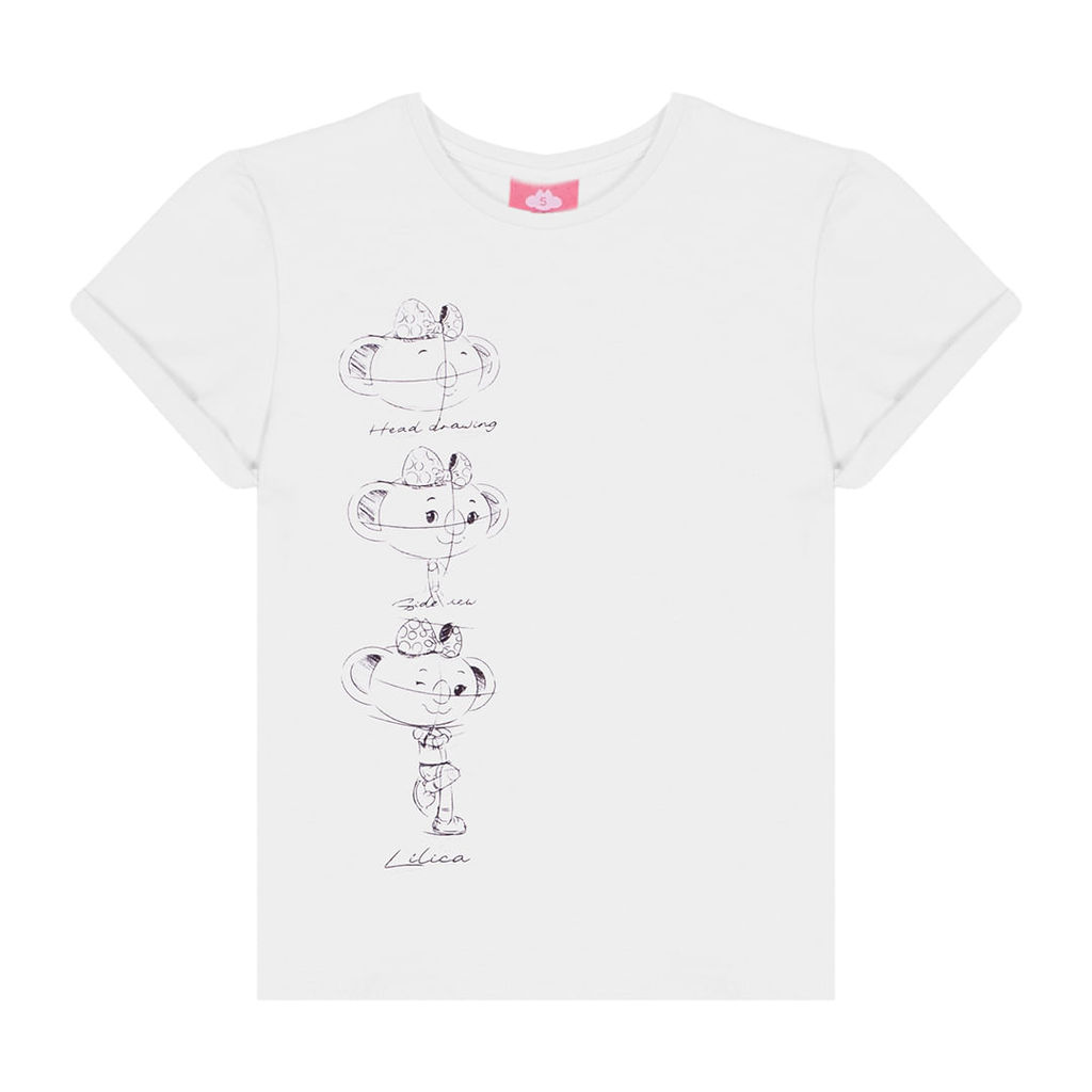 Blusa Manga Curta Infantil Feminina Lilica Ripilica