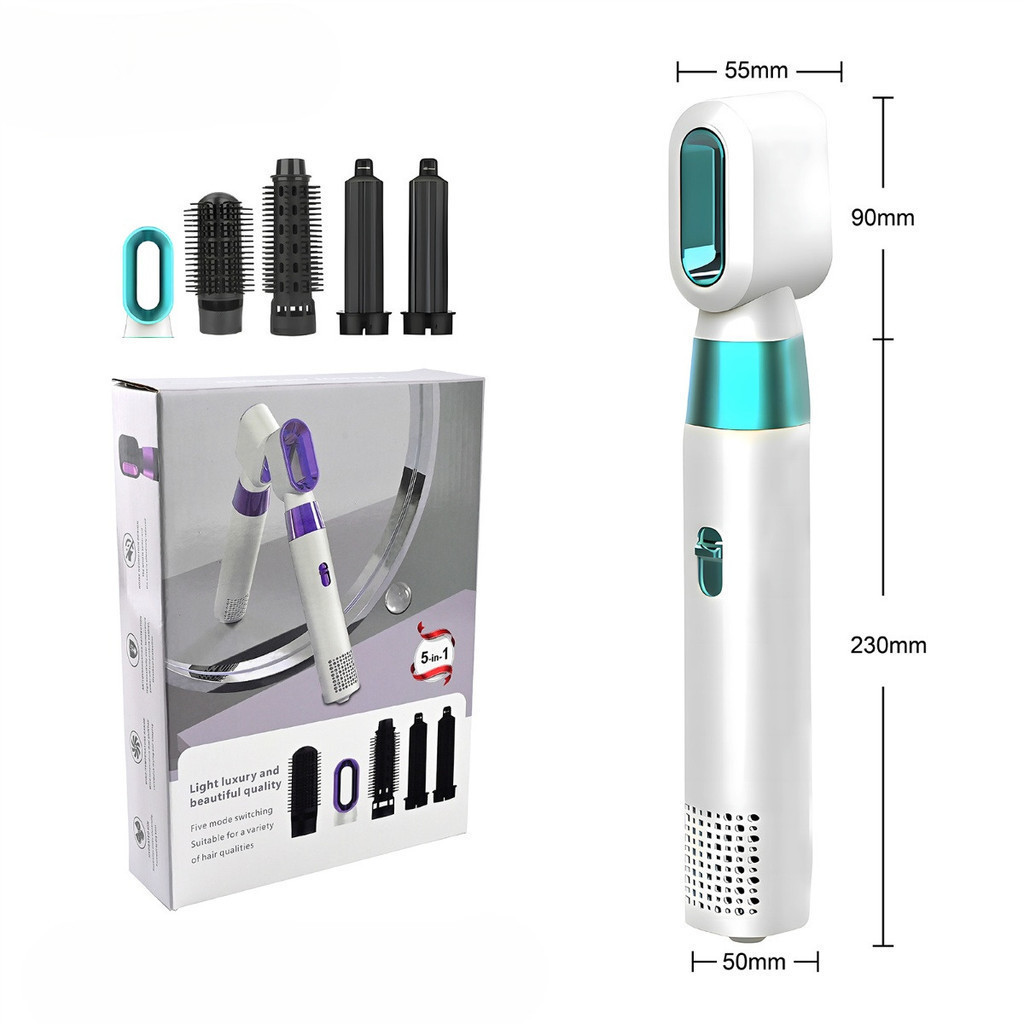 Modelador de Cabelo 5 em 1 110V com Ar Quente Escova Secadora Profissional  anjgg