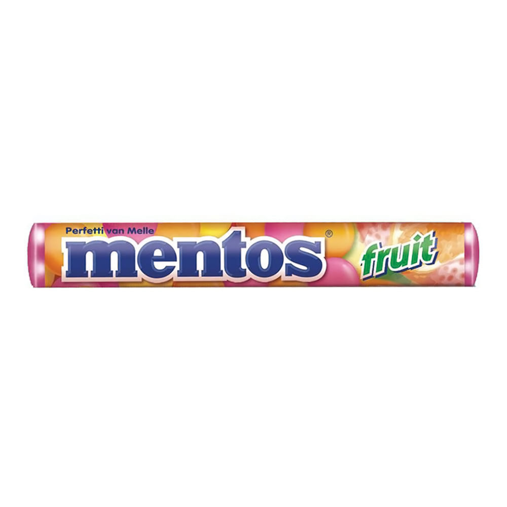 Balas Mastigáveis Mentos Fruit 38g em Oferta na Shopee