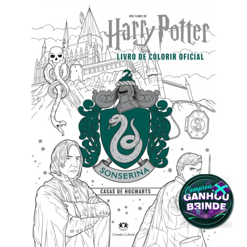 Livro Harry Potter Casas de Hogwarts Sonserina Ciranda Cultural Infanto Juvenil Fantasia Clássicos