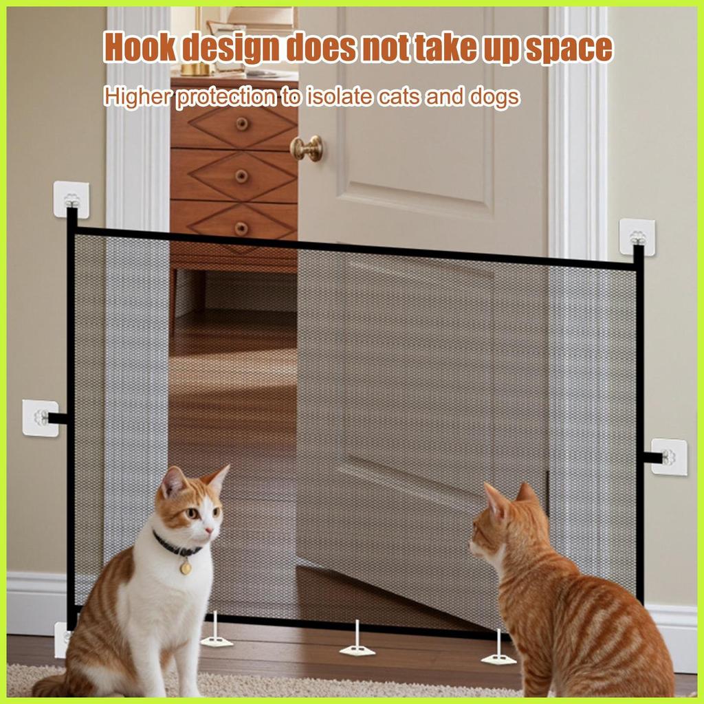 Portão De Segurança Para Gatos , Animais De Estimação , Barreira Dobrável , Cerca De Malha , À Prova De Crianças Quarto 