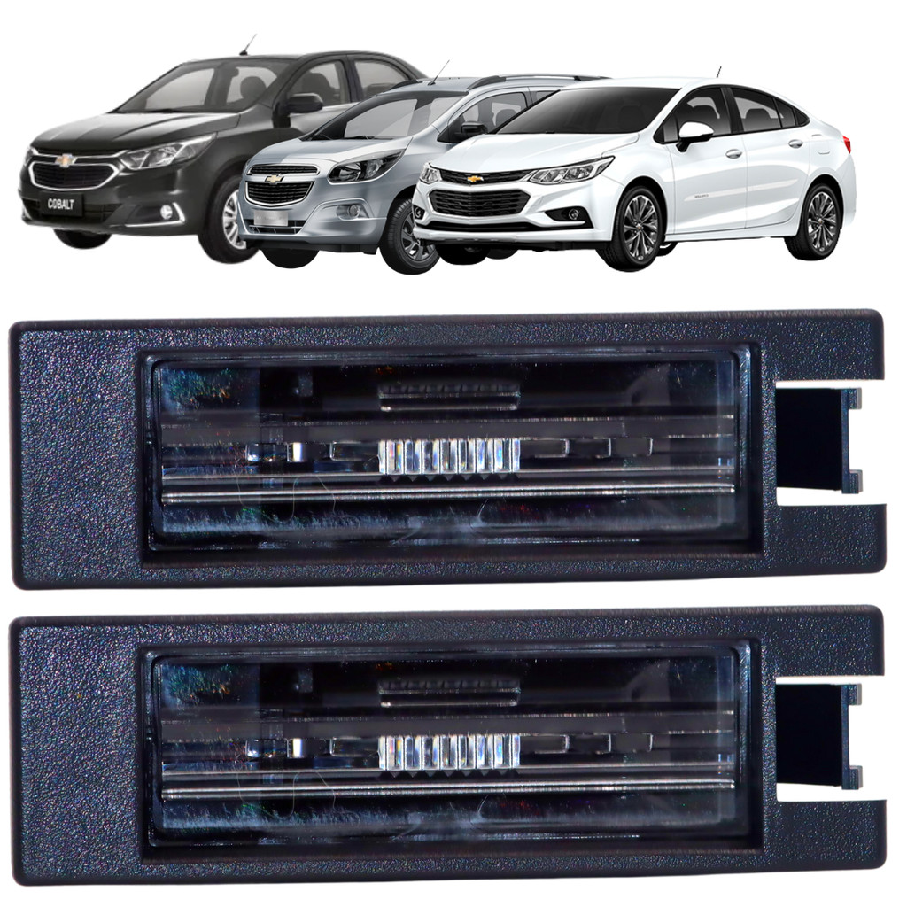 Par De Lanterna Luz De Placa Meriva 2003/2012 Cobalt 2012/2017 Spin 2013/2018