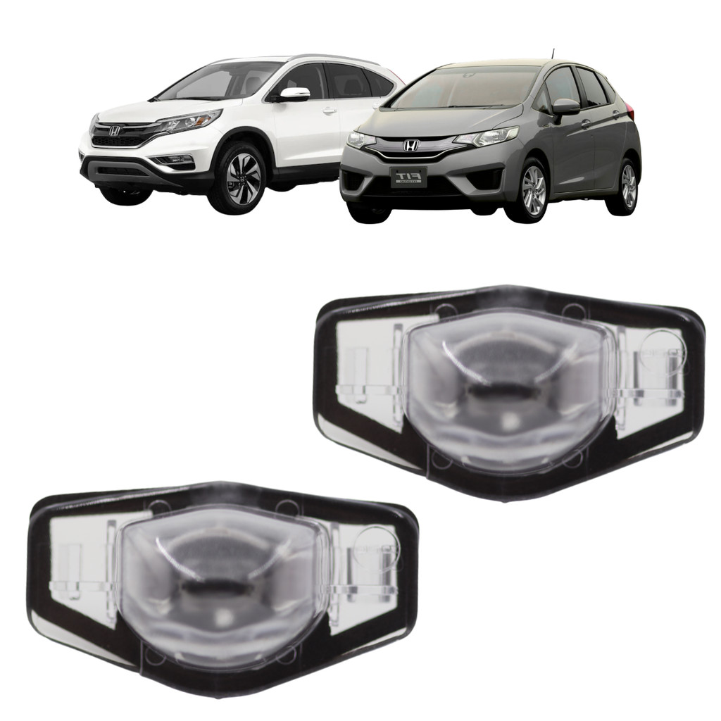 Par Lanterna Luz de Placa Honda Crv 2012 Até 2016 Fit 2004 Até 2014