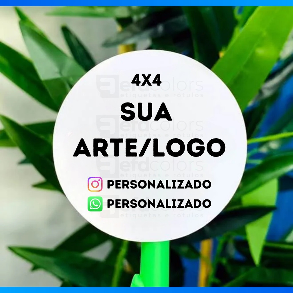 Adesivos Personalizados 4x4 Cm - Recorte Eletrônico, Pode Molhar - Miniatura 2