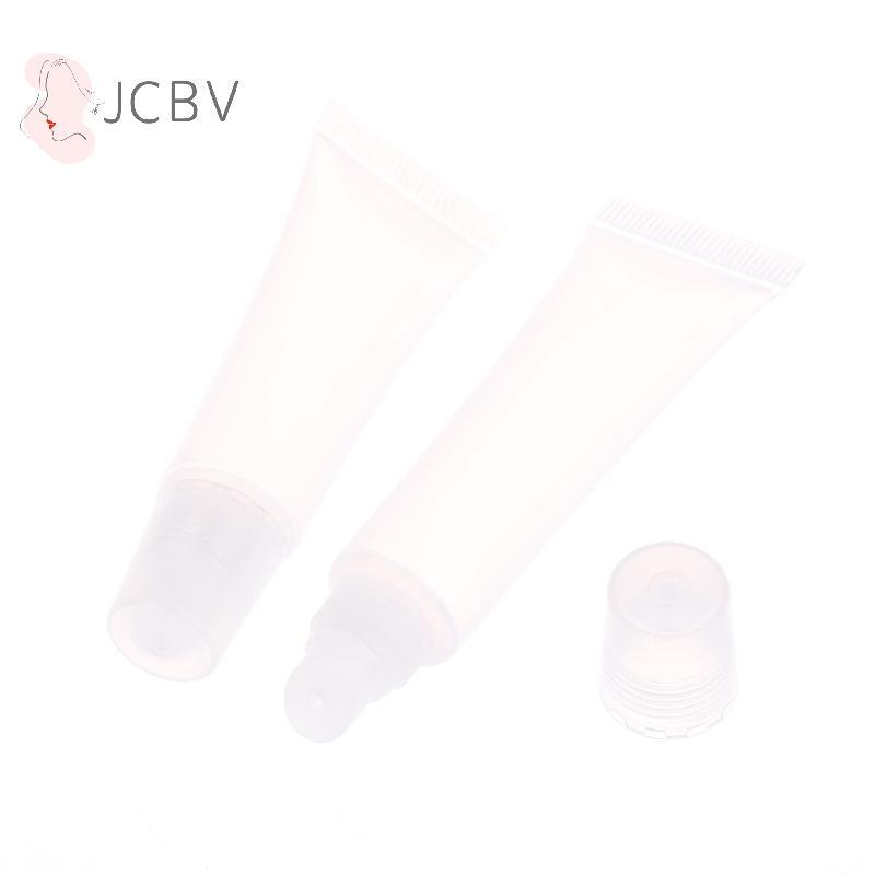 [JCBV] 10 Unidades 5/10/15ml Tubo Labial Vazio Bálsamo Macio Maquiagem Espremer Recipiente De Brilho Transparente