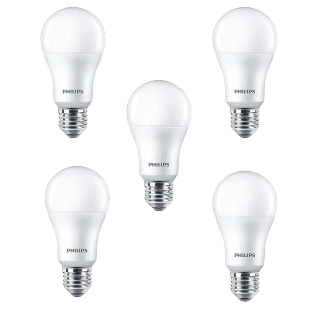 KIT 5 LÂMPADAS LED BULBO A60 9W 3000K 806LM BIVOLT