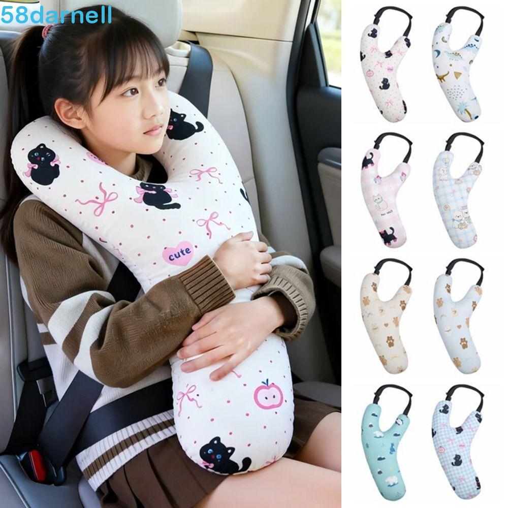 Almofada Infantil DARNELL , Encosto De Cabeça Ajustável Em Forma De Y Para Dormir No Carro , Protetor De Pescoço , Trave