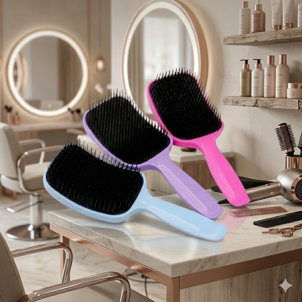  Escova Raquete Desembaraço Suave e Sem Quebrar os Fios