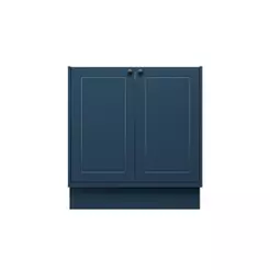 Balcão Cozinha MDF Herval Viana, 2 Portas, Azul Orion, 80 cm