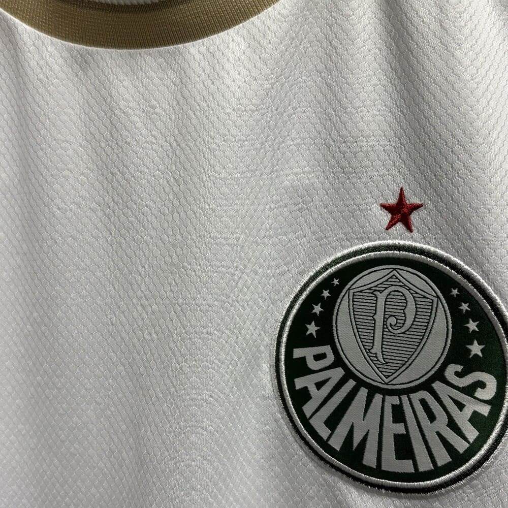 Camiseta Palmeiras Betel Home Branco/Dourado — imagem 2 de 2