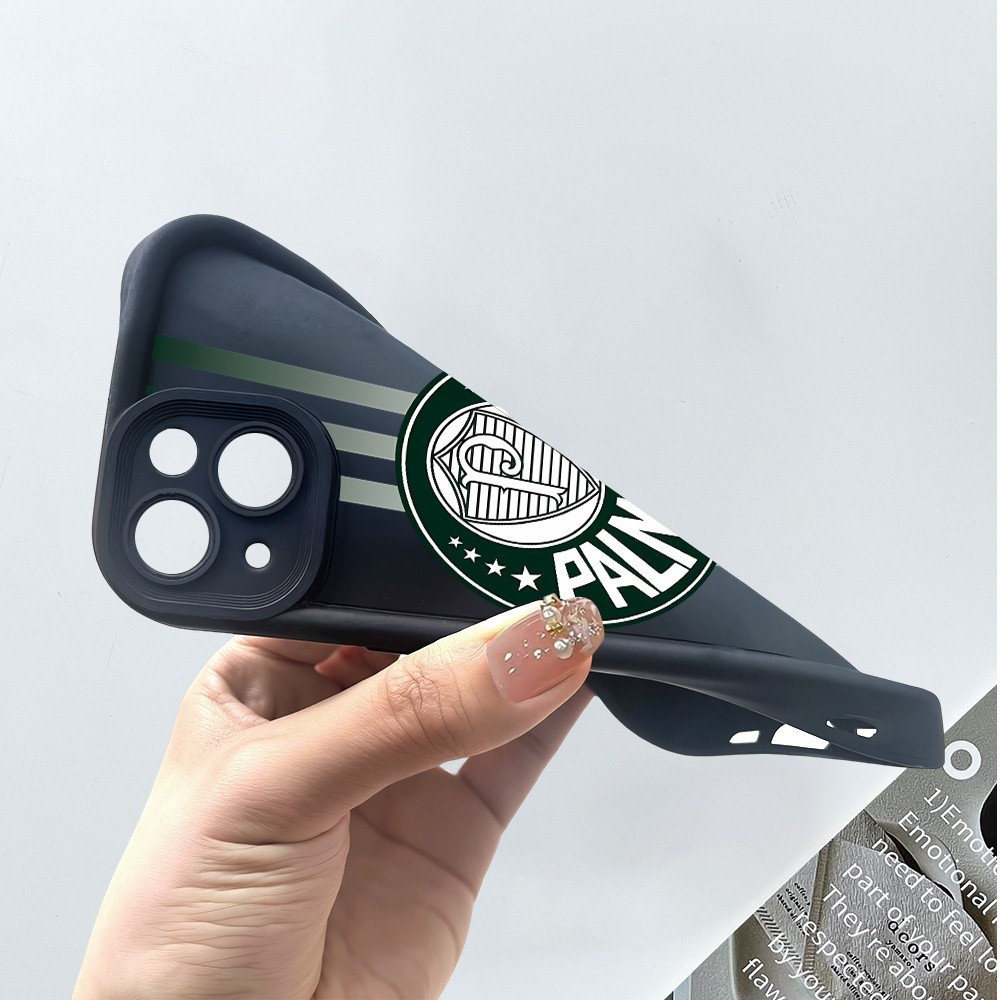 Capinha Capa de silicone Anti-impacto Palmeiras para Moto G04S G24 E14 G22 G30 G34 G53 G54 G84 Edge 60 4G 5G — imagem 2 de 2