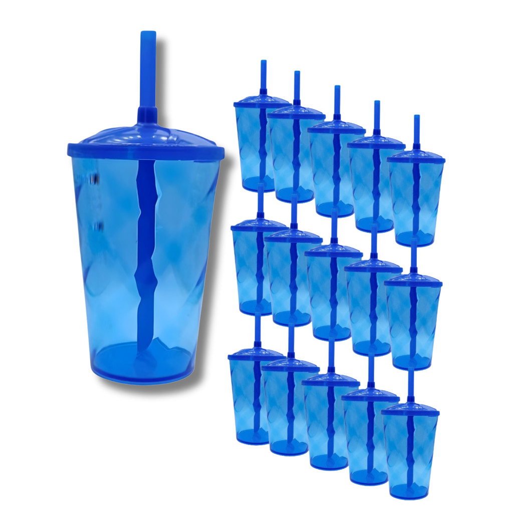 Kit 30 Copos Twister 300ml  Acrílico Colorido Lembrancinha