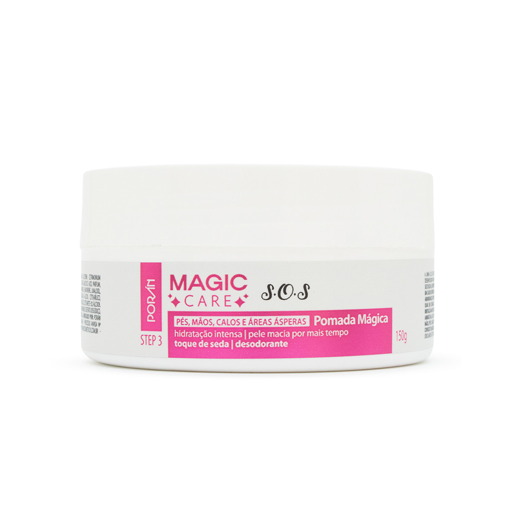 Pomada Mágica para Mãos, Calos e Áreas Asperas S.O.S Magic Care 150g Porán