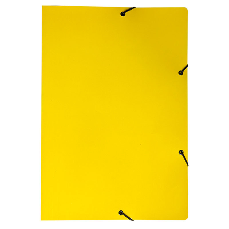 Pasta com aba elástico ofício Duplex amarelo 0199.A Dello em Oferta na Shopee