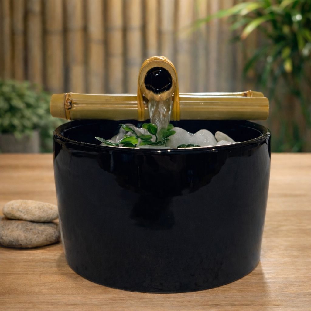 Imagem Fonte De Água Bambu Feng Shui Decorativa Zen Bivolt