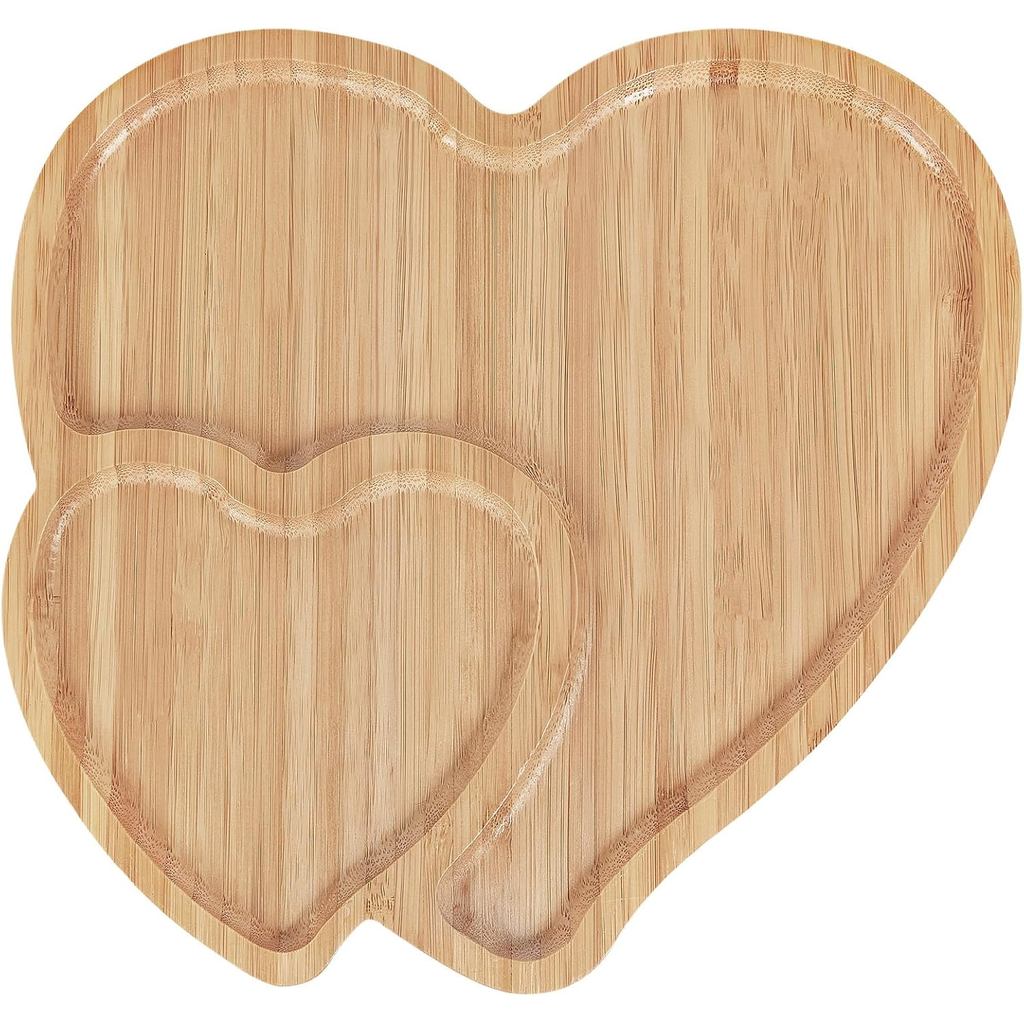 Tábua de Charcutaria em Forma de Coração, Tábua de Corte em Forma de Coração, Bandeja de Servir para Queijos no Dia dos 