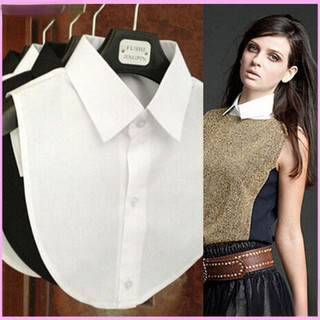 Camisa feminina com gola falsa, acessórios de roupas da moda KKXYSTAR WEVO