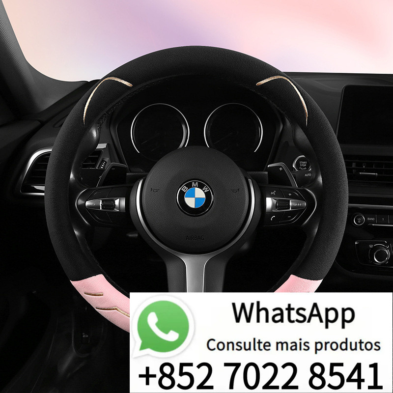 Capas de volante para todas as estações para mulheres, capas de volante de carro em pele, capas vermelhas com estampa de