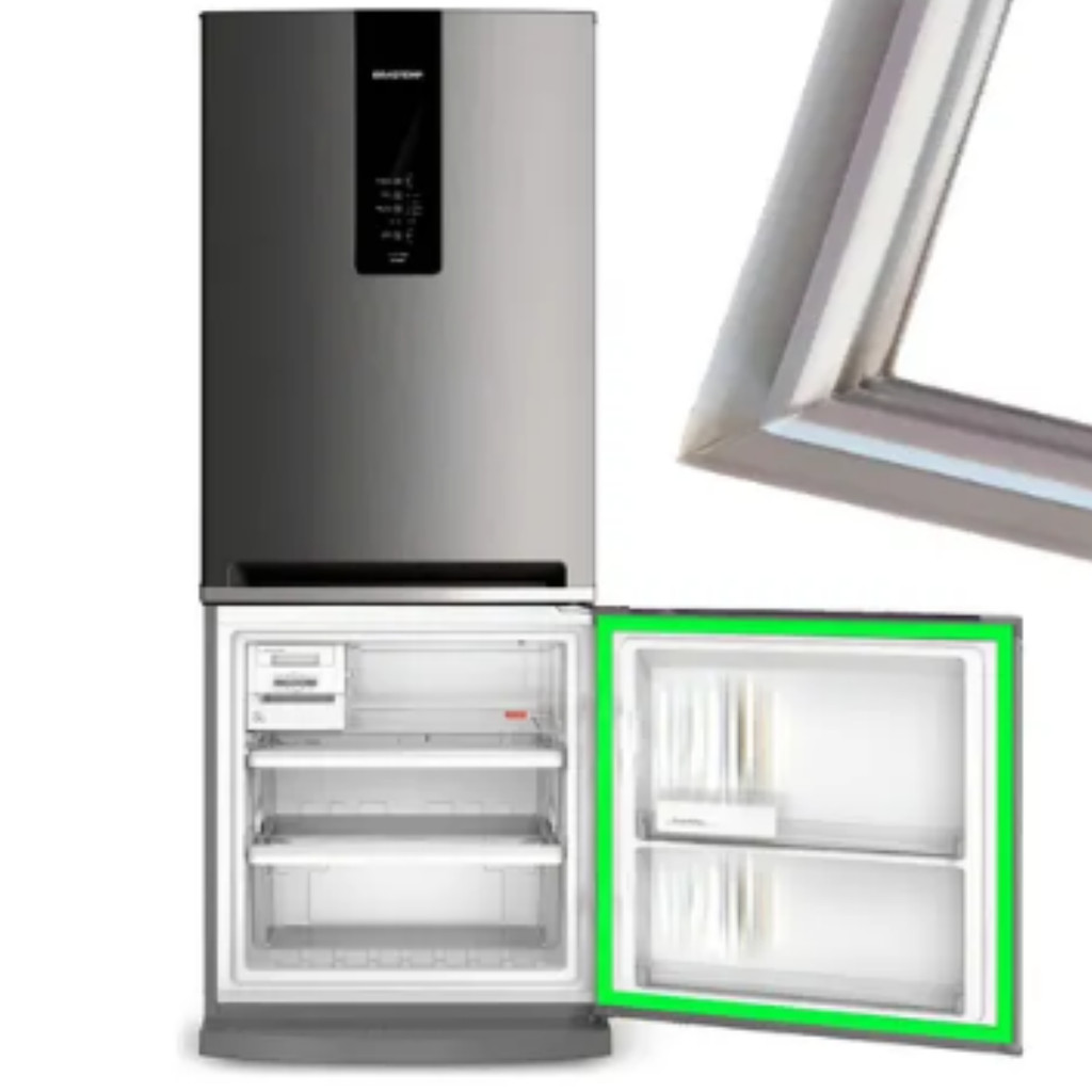 Gaxeta Vedação Porta Congelador Para Brastemp Bre48d Xre48d