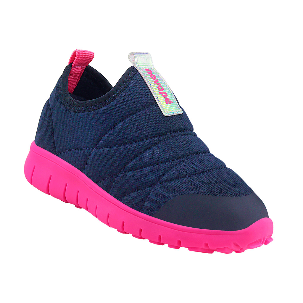 Tênis Infantil Novopé super Flex Marinho com Pink em Oferta na Shopee