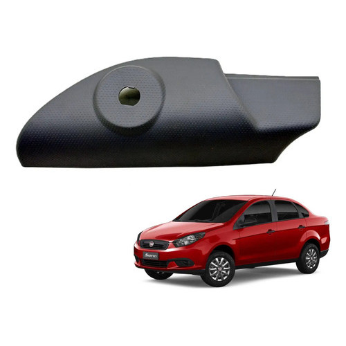 Acabamento Int Retrovisor Palio Grand Siena 2012 A 2021 Esq Preto